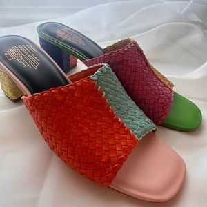 Charlotte Stone Lenu Woven Block Heals - Lenu Colorway